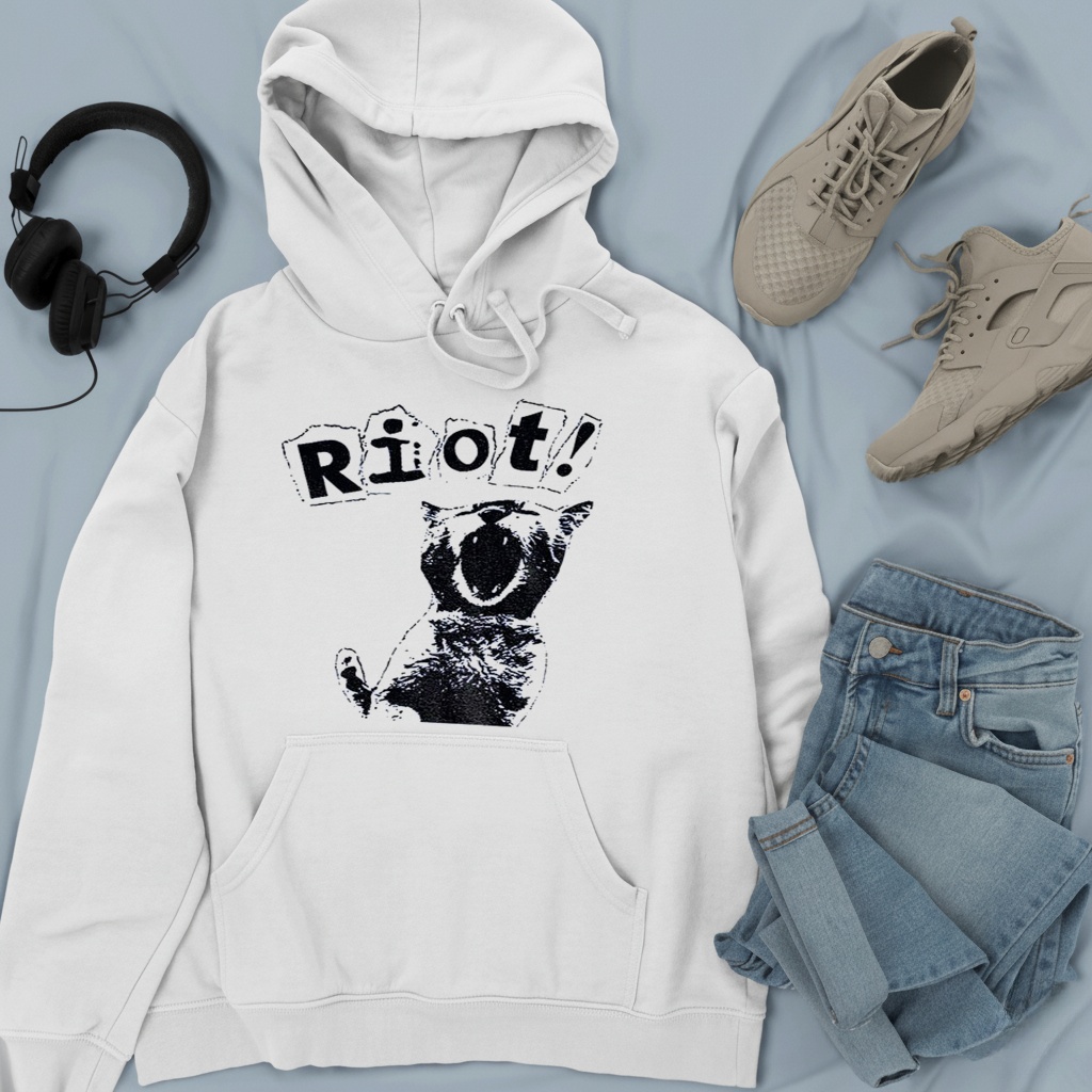 Riot cat anarchy revolution kitten vintage shirt