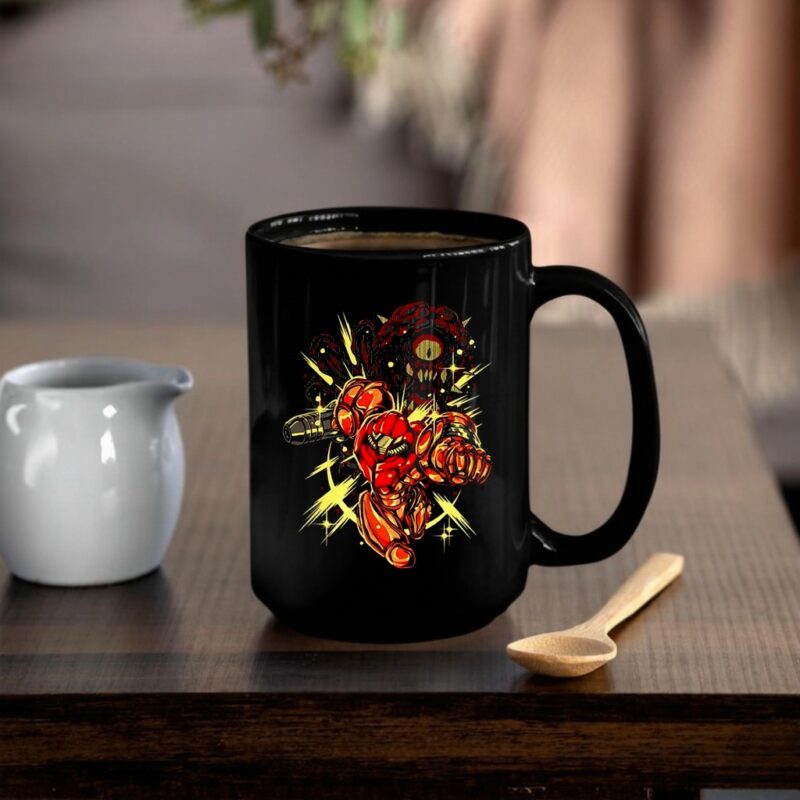 Samus Aran vs Mother Brain Metroid video game Glow Of Hope_Mug