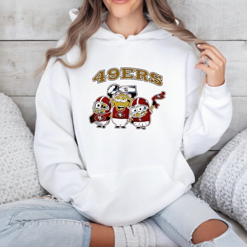 San Francisco 49ers Minions Celebrate Football_Hoodie