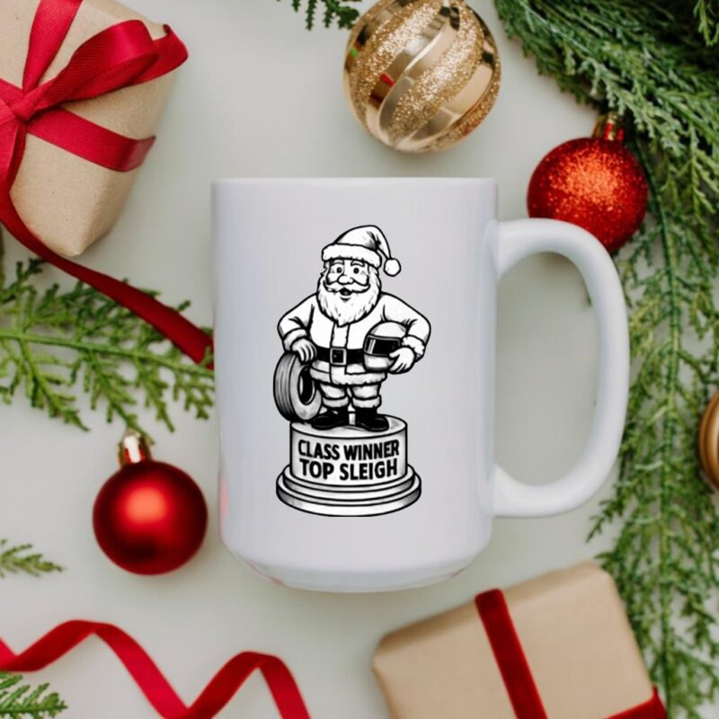 Santa Claus class winner top sleigh_Ceramic Mug