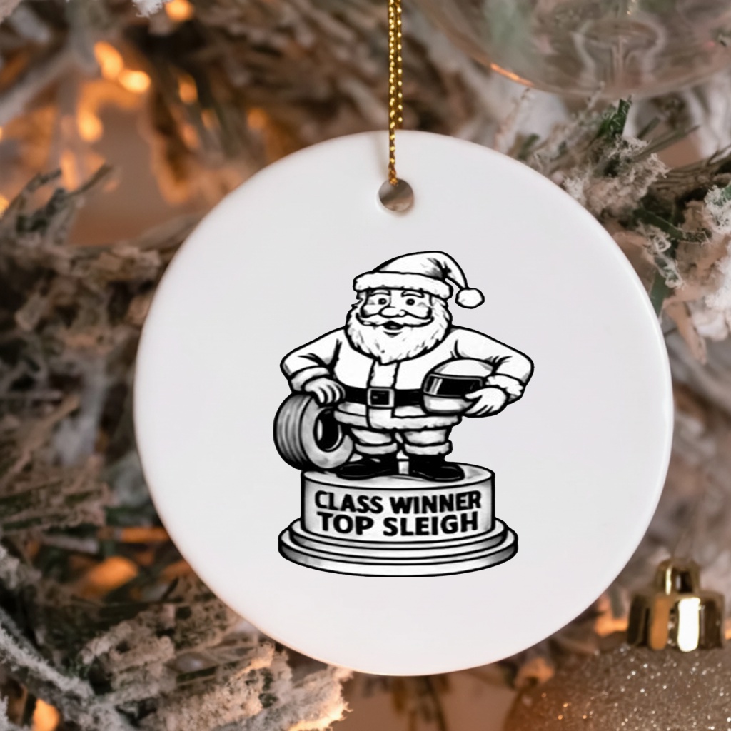 Santa Claus class winner top sleigh shirt