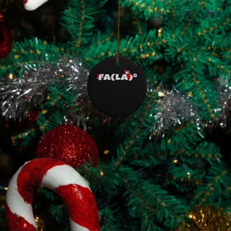 Santa Claus fa la la la la Christmas_Ornaments