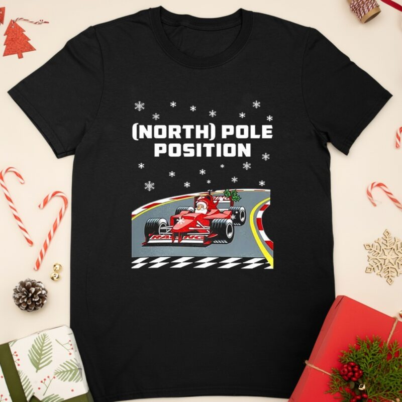 Santa Claus north pole position Formula 1 racing Christmas_Classic T-Shirt