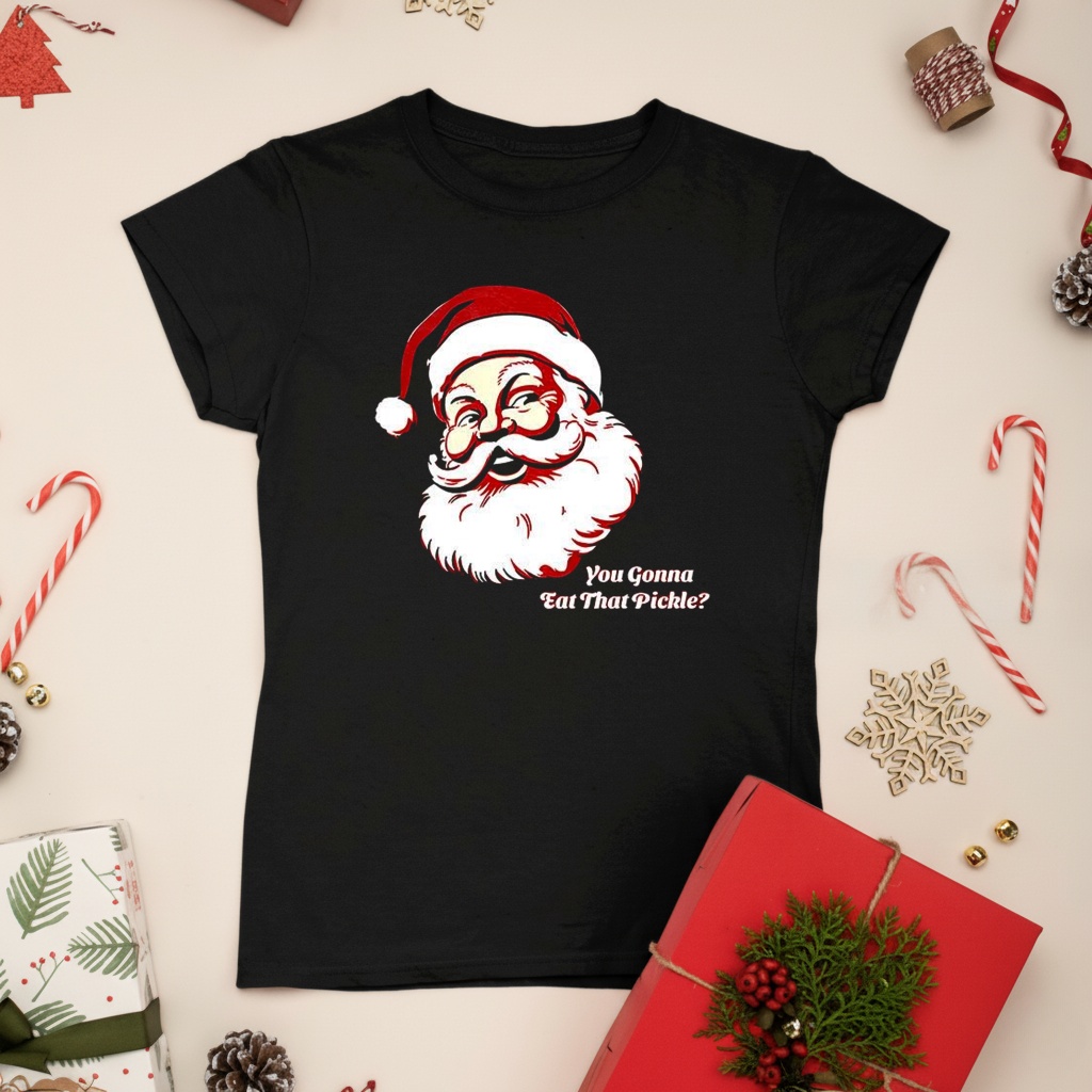 Santa Claus you gonna eat that pickle shirt