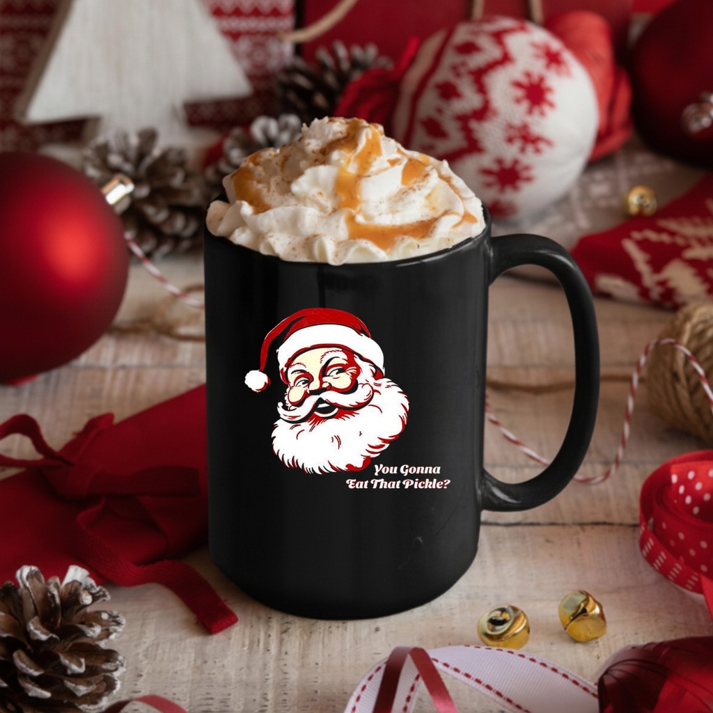 Santa Claus you gonna eat that pickle shirt