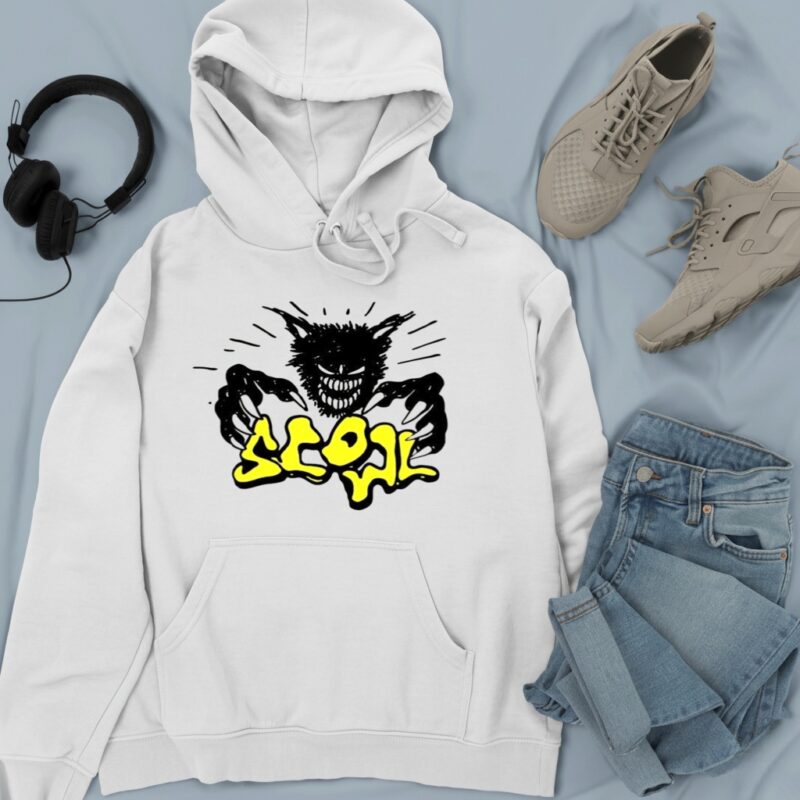 Scowl scary cat_Hoodie