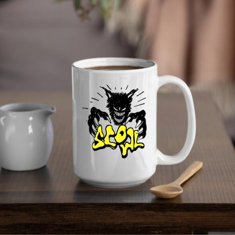 Scowl scary cat_Mug