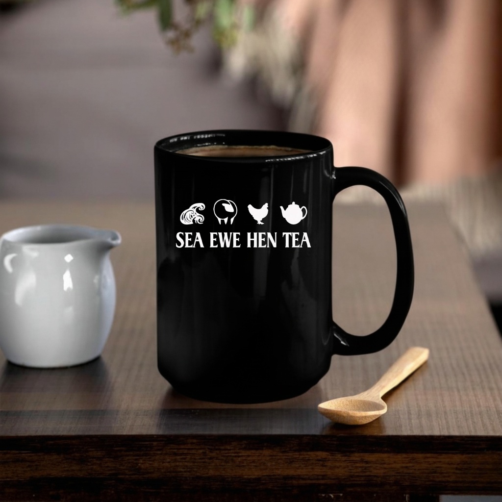 Sea Ewe Hen Tea Funny Joke Saying Quote shirt
