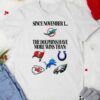 Since november 1 the Miami Dolphins have more wins than shirt