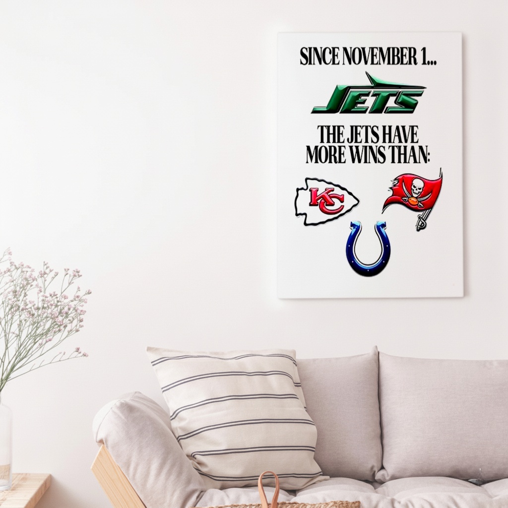 Since november 1 the New York Jets have more wins than shirt