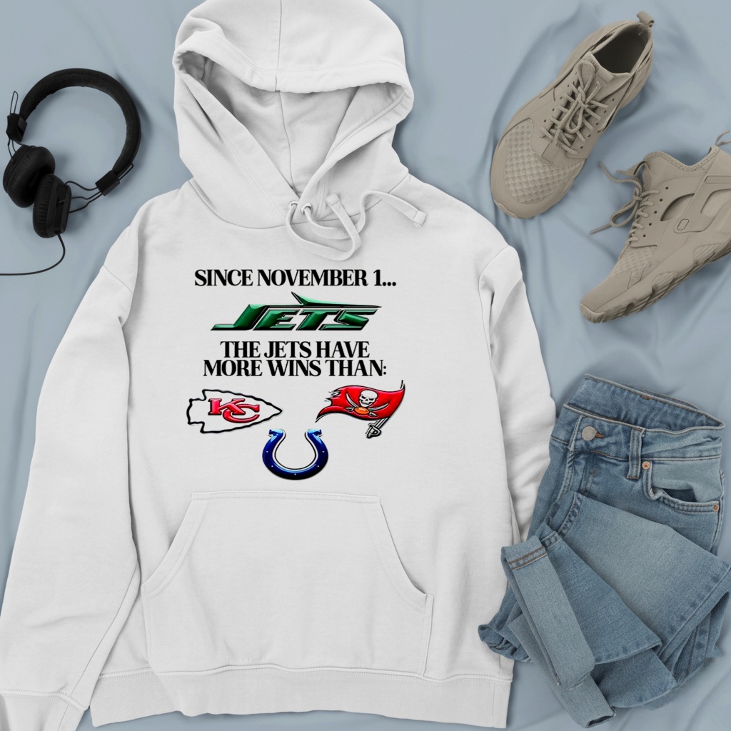 Since november 1 the New York Jets have more wins than shirt