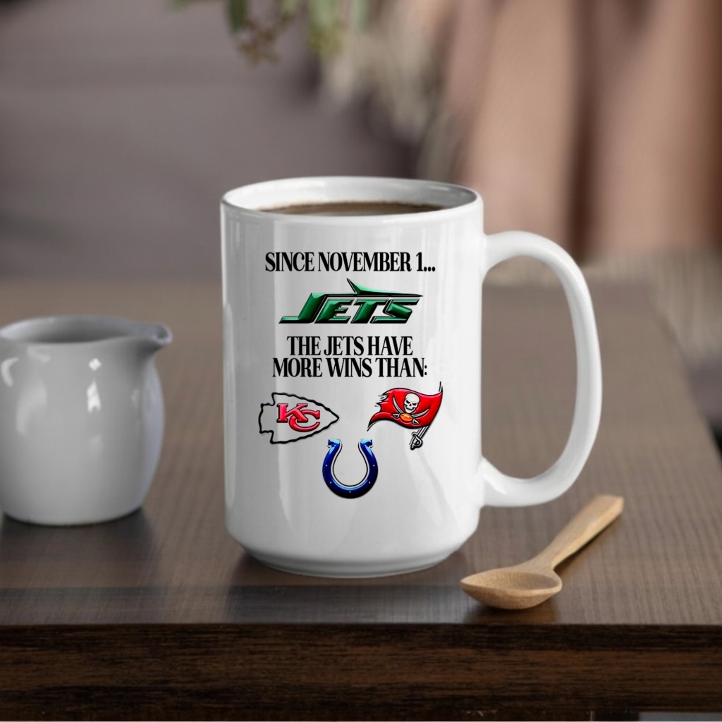 Since november 1 the New York Jets have more wins than shirt
