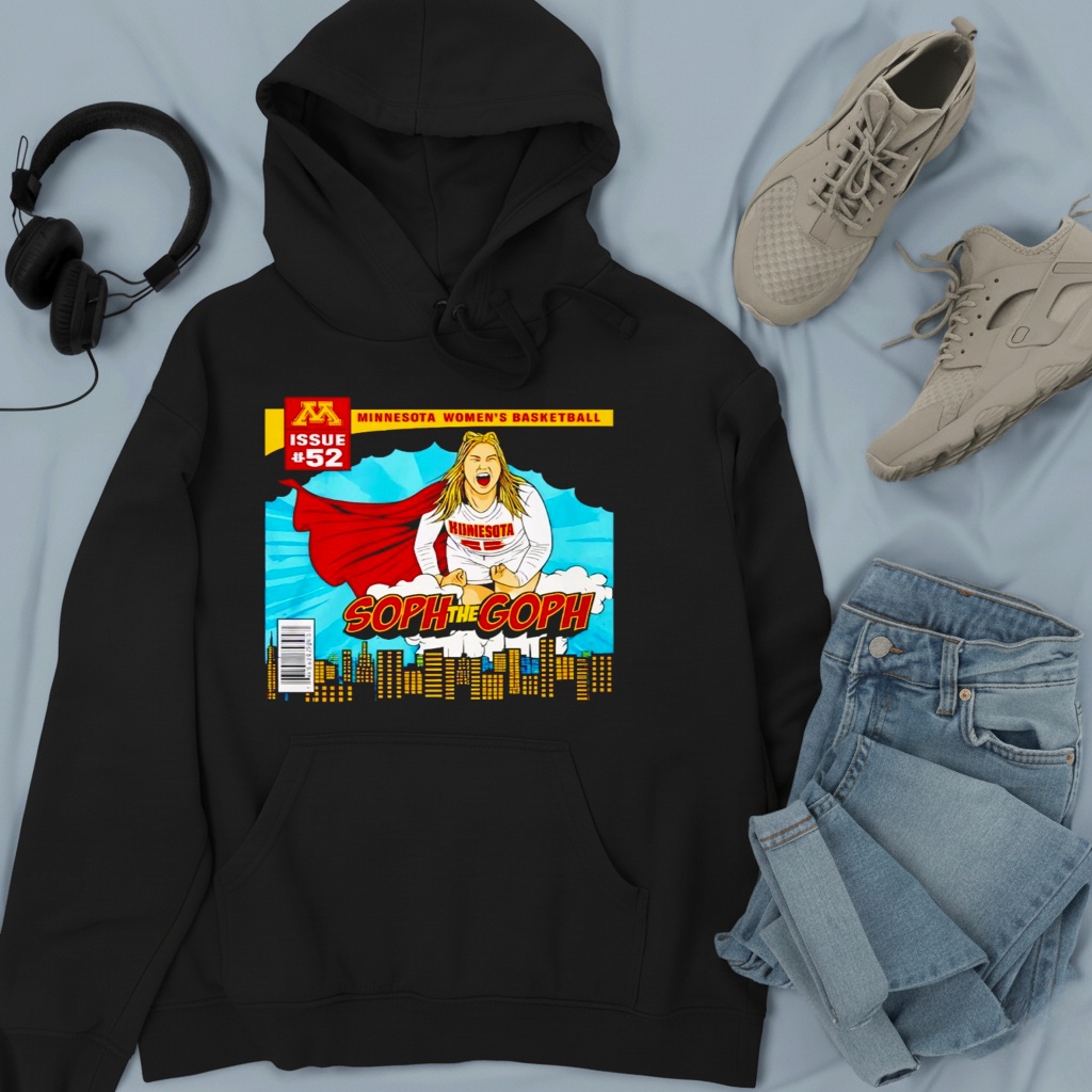 Sophie Hart Minnesota Golden Gophers Soph the goph superman shirt