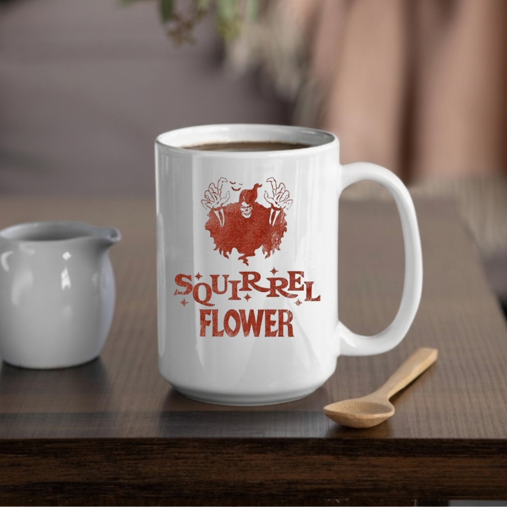 Squirrel Flower Spirit Flower Grim Reaper T-shirts