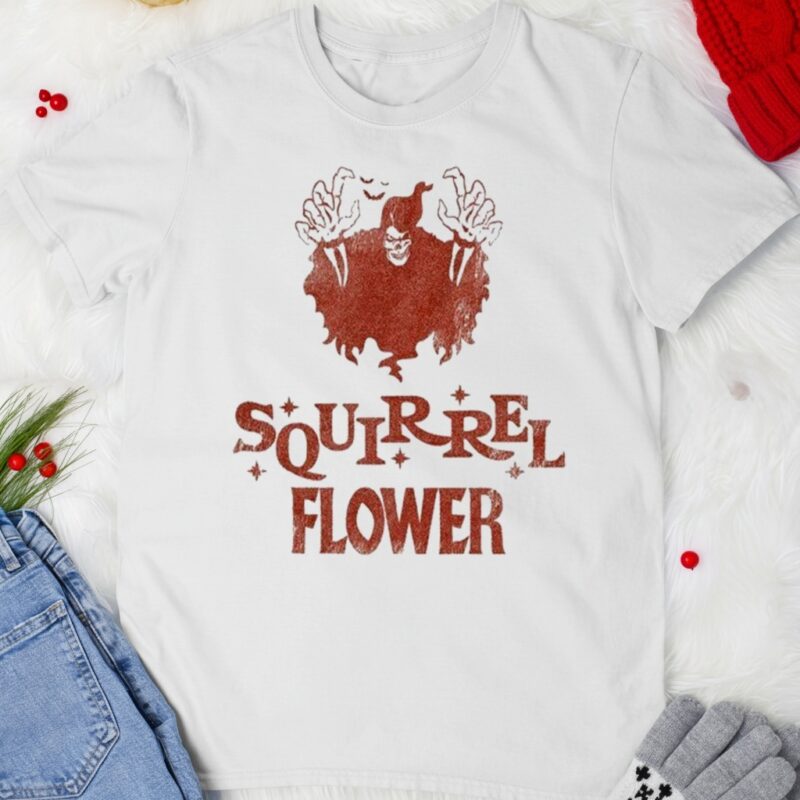 Squirrel Flower Spirit Flower Grim Reaper_T-shirt
