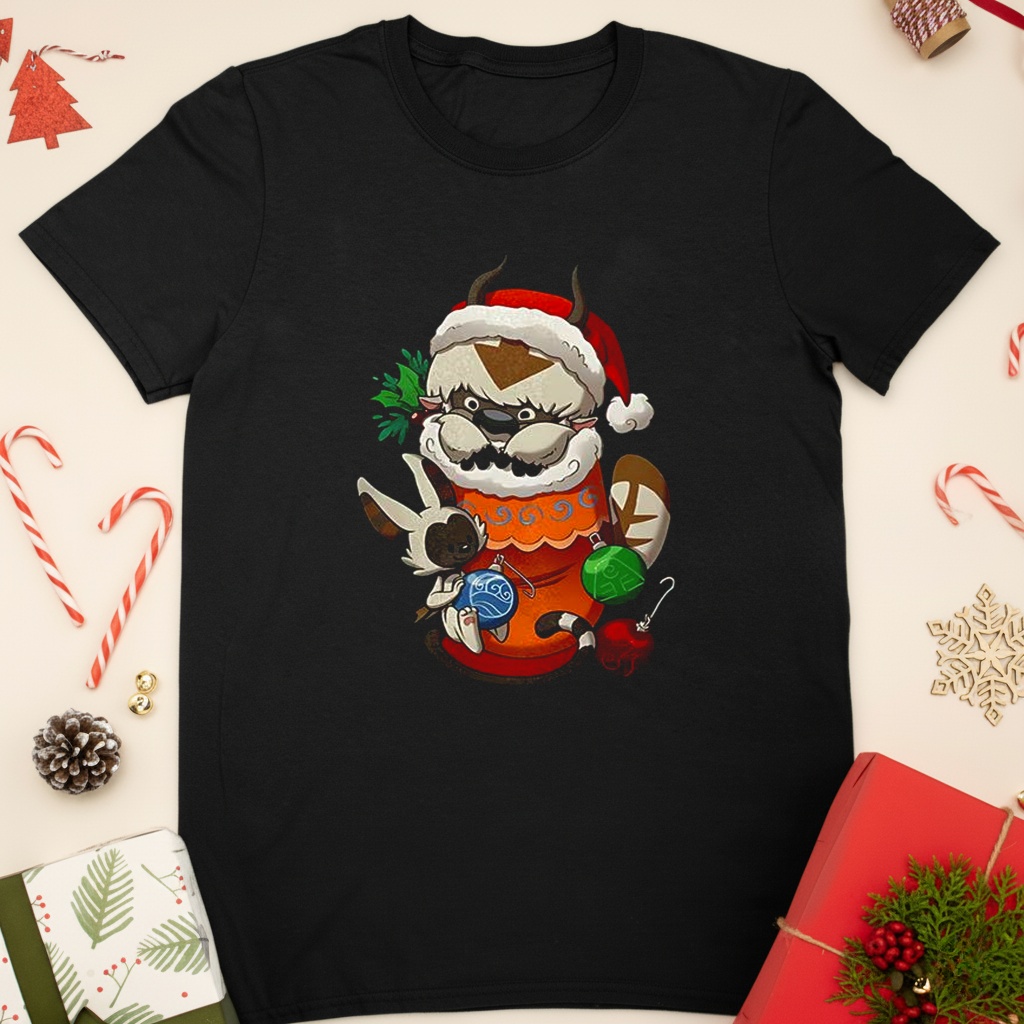 Stocking Stuffer Appa and Momo Avatar The Last Airbender Christmas shirt