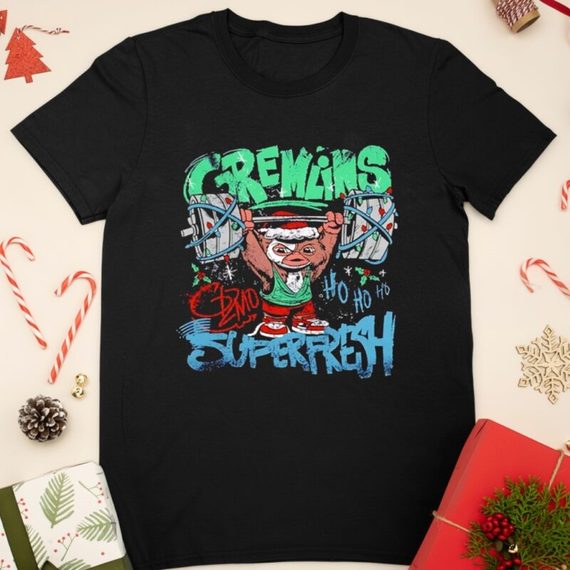 Superfresh Gremlins Gizmo Christmas weightlifting graphic_Classic T-Shirt