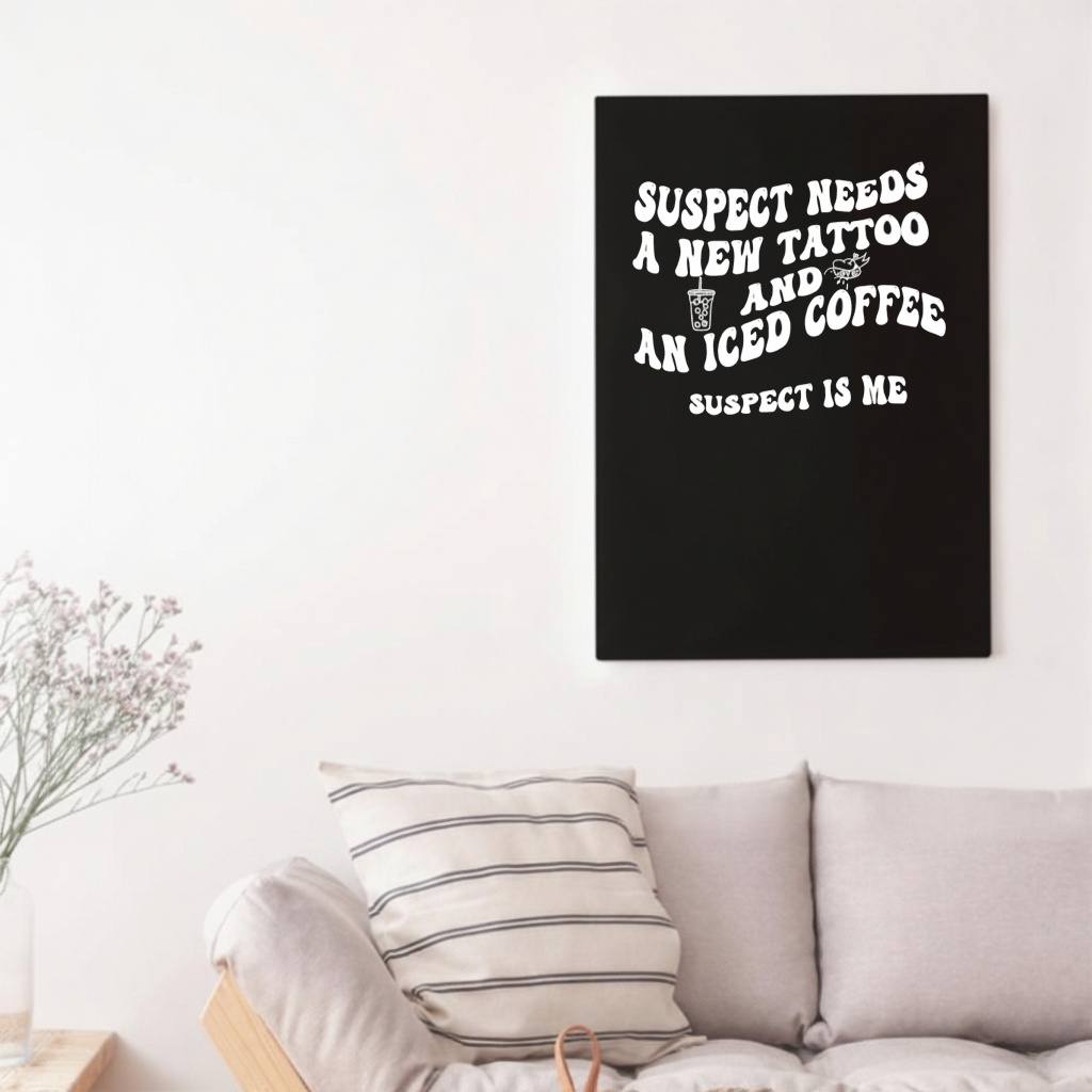 Suspect needs a new tattoo and an iced coffee suspect is me shirt
