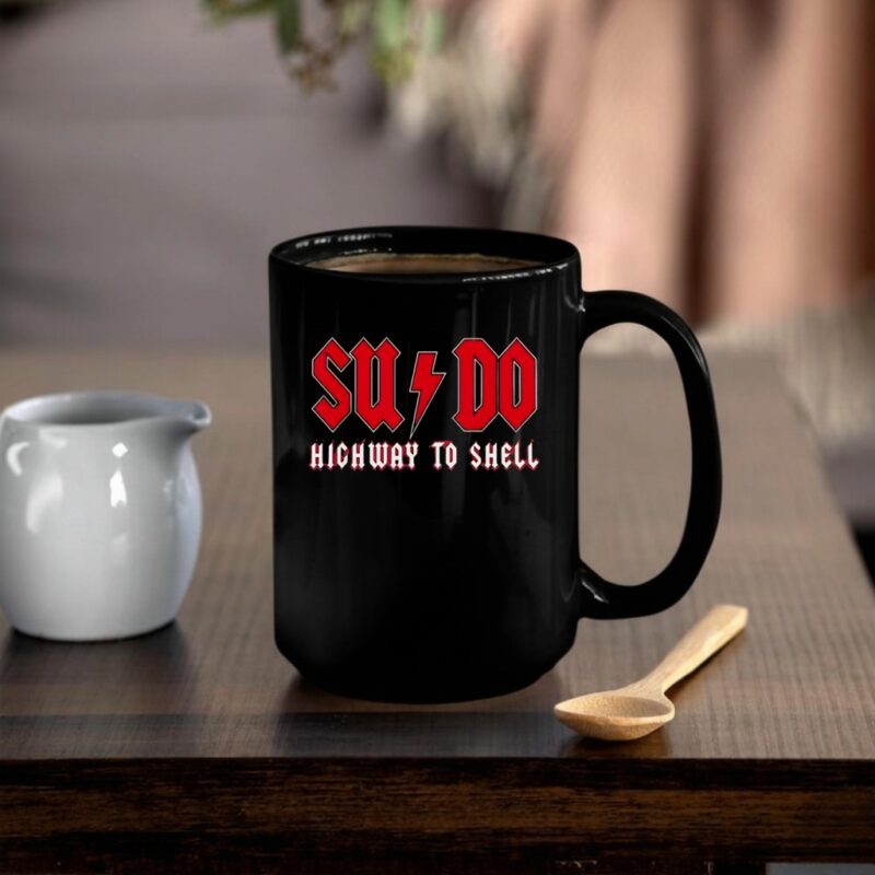 Sysadmin SUDO Highway To Shell logo_Mug