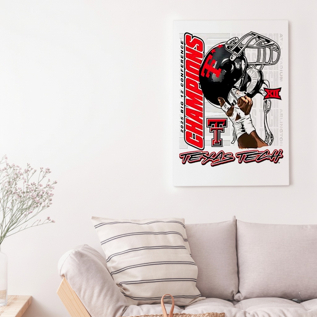 Texas Tech Red Raiders Raise em up Big 12 Conference Champions helmet shirt