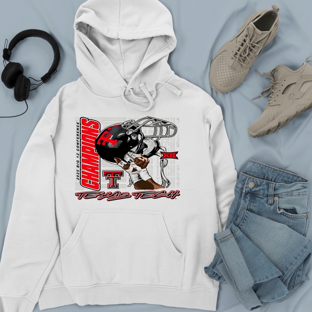 Texas Tech Red Raiders Raise em up Big 12 Conference Champions helmet shirt