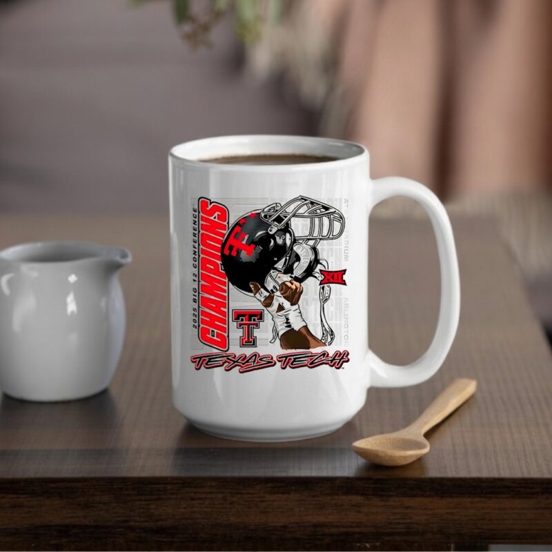 Texas Tech Red Raiders Raise em up Big 12 Conference Champions helmet_Mug