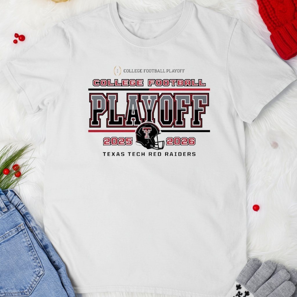 Texas Tech Red Raiders helmet college football playoff shirt