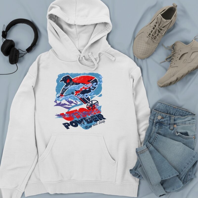 Utah Utes football Powder steep and deep_Hoodie