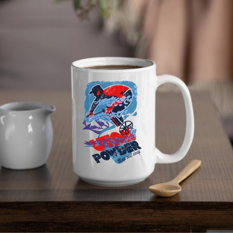 Utah Utes football Powder steep and deep_Mug