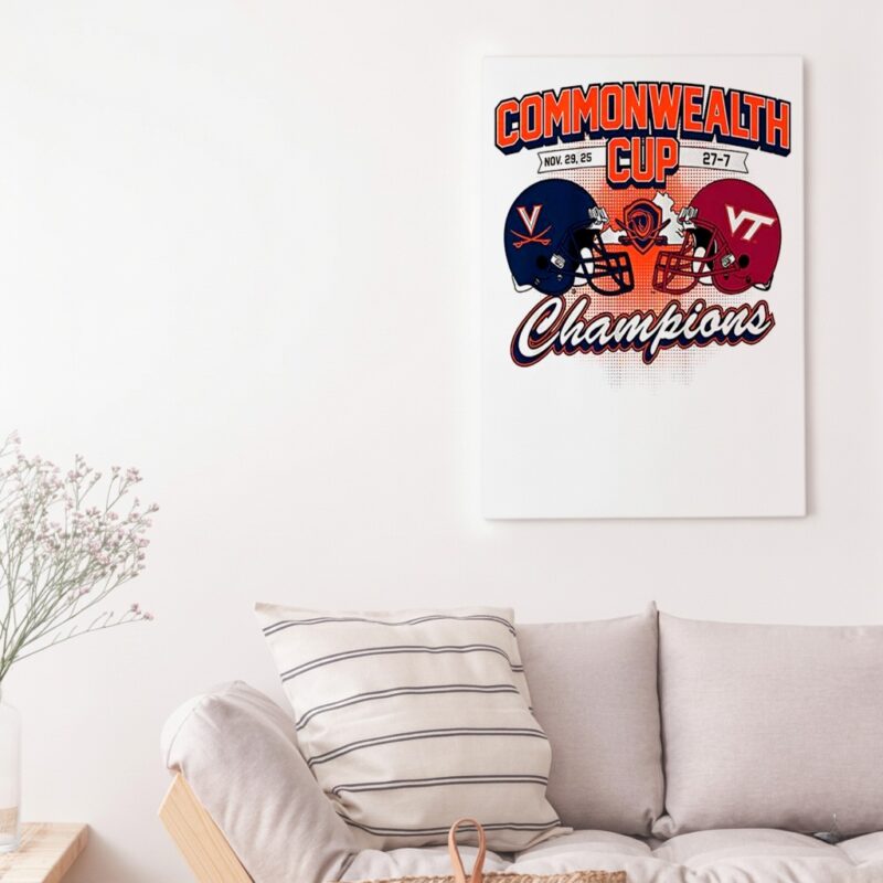 Virginia Cavaliers vs Virginia Tech Hokies NCAA Cavaliers Commonwealth Cup winner 2025_Canvas