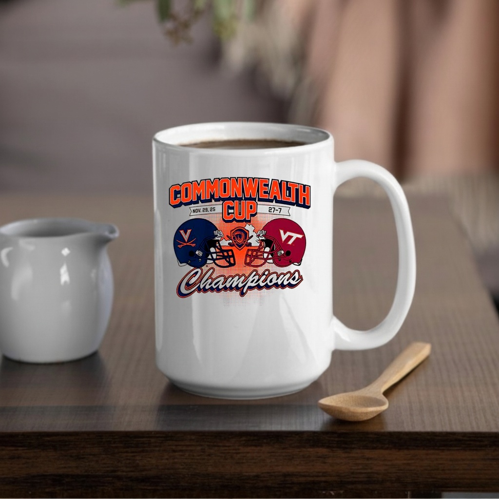 Virginia Cavaliers vs Virginia Tech Hokies NCAA Cavaliers Commonwealth Cup winner 2025 shirt