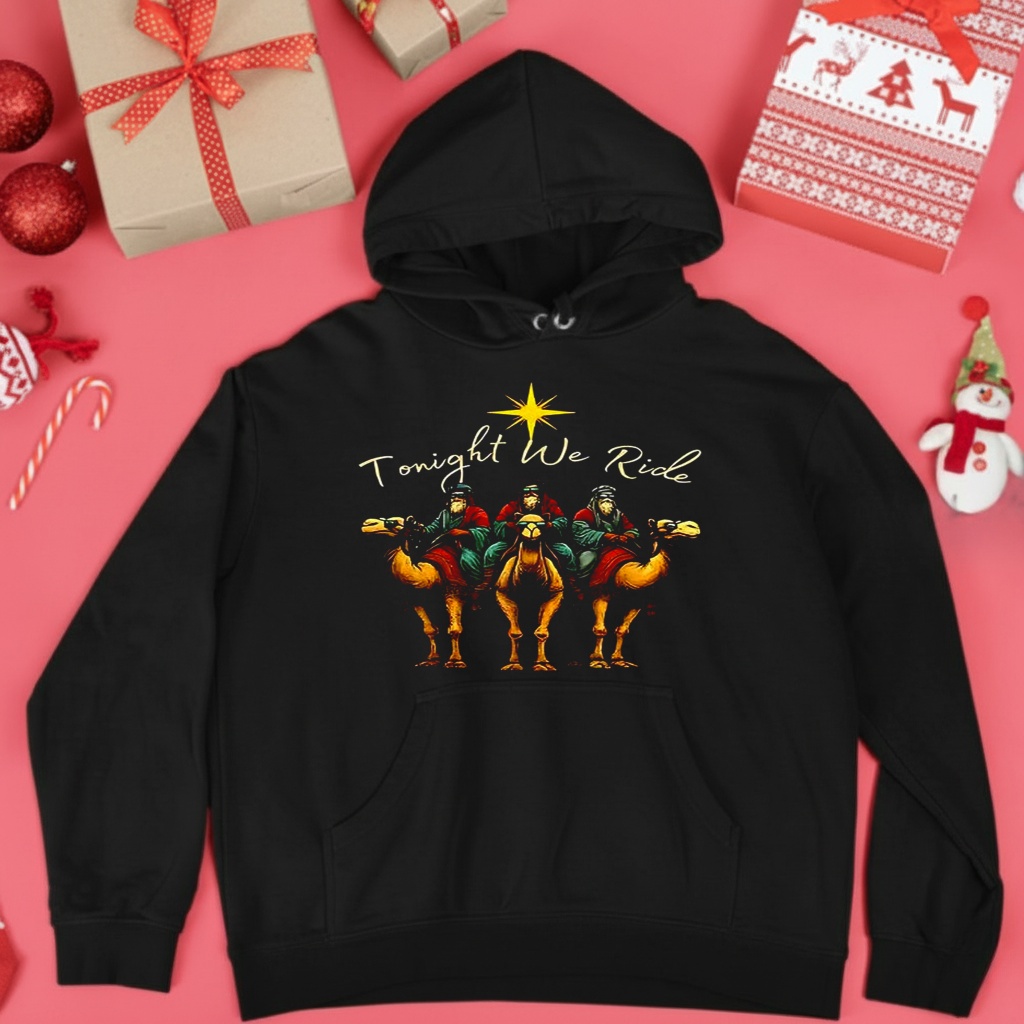 Wise Tonight we ride riding camels Christmas shirt