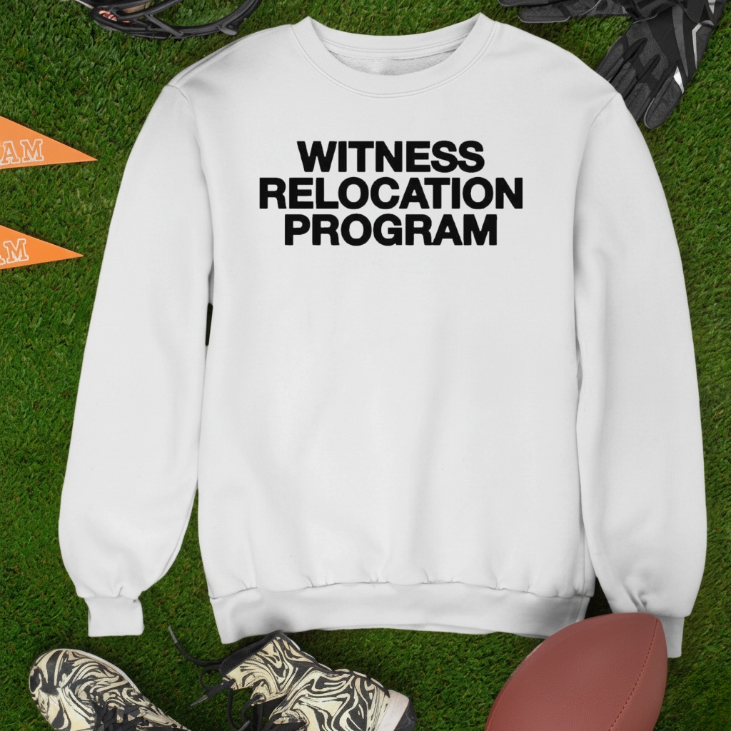 Witness Relocation Program in white shirt