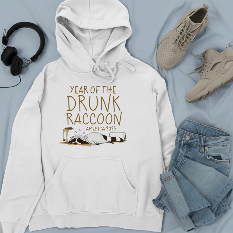 Year Of The Drunk Raccoon America 2025_Hoodie
