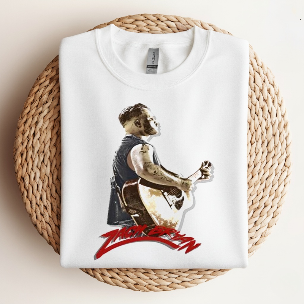 Zach Bryan Silhouette Guitar Shirt