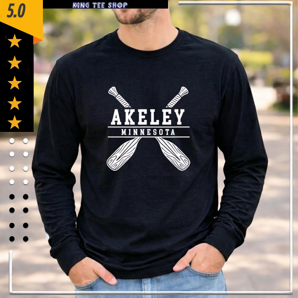 Akeley Minnesota Lake Paddle Outdoor Nature Shirt