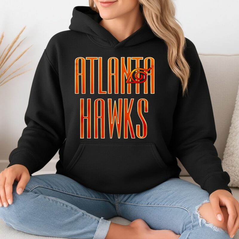 Atlanta Hawks Naruto vintage logo_Hoodie
