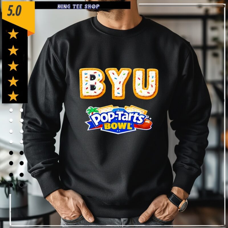 BYU Cougars Pop-Tarts Bowl logo word cake_Crewneck Sweatshirt