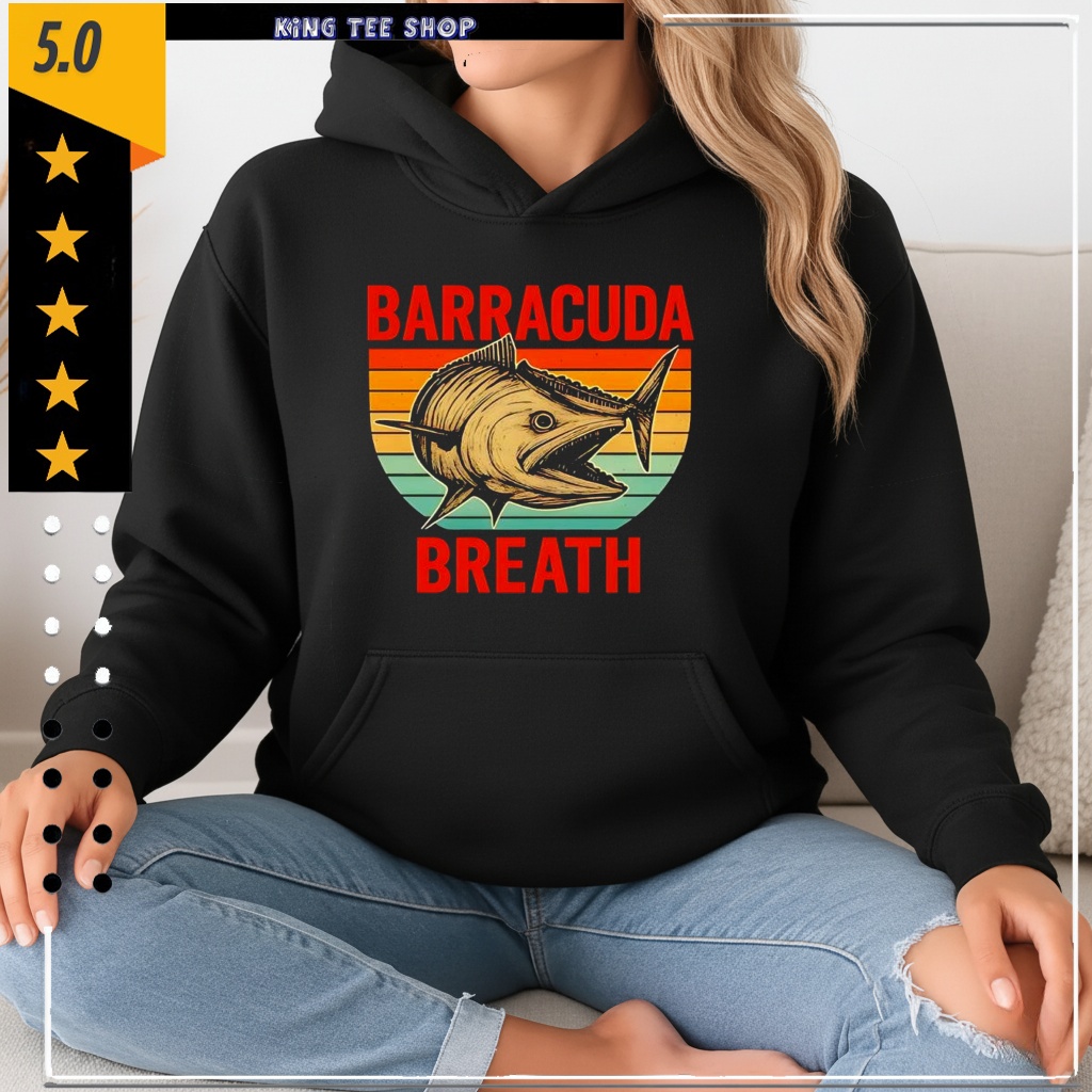 Barracuda Breath Funny Fishing Vintage Shirt