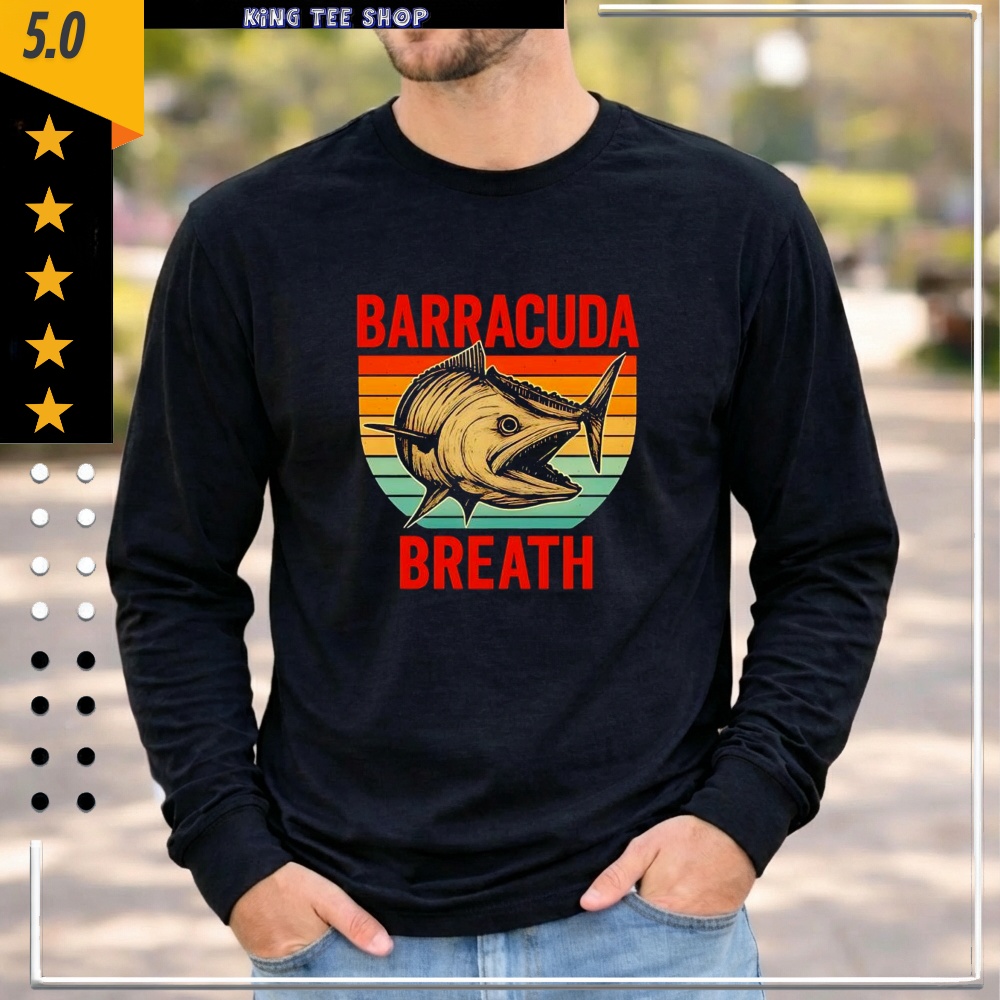 Barracuda Breath Funny Fishing Vintage Shirt