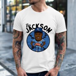 Bo Jackson Kansas City Royal Baseball Caricatures Shirt