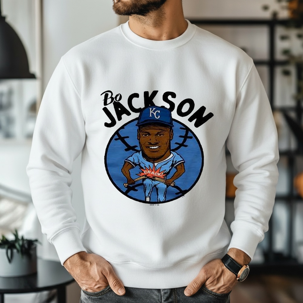 Bo Jackson Kansas City Royal Baseball Caricatures Shirt