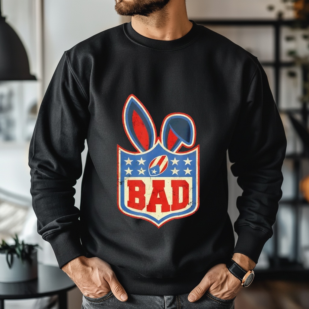 Bunny Football Old School Style Shirt