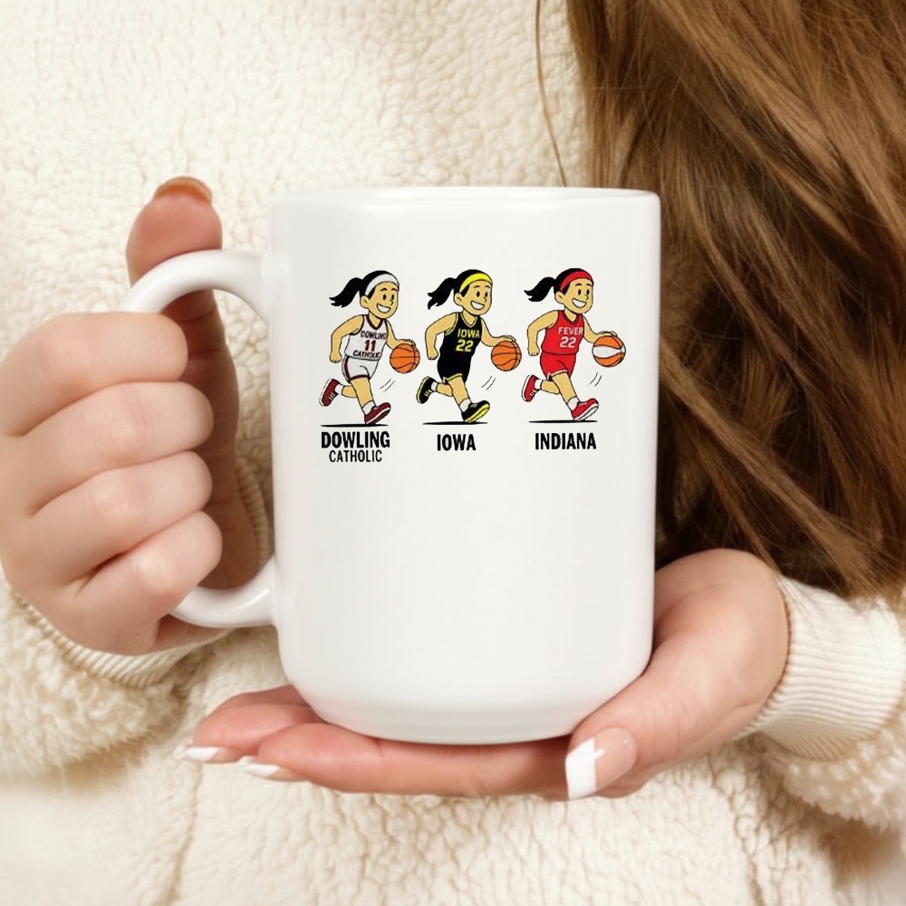 Caitlin Clark Dowling Catholic Iowa and Indiana Evolution Shirt