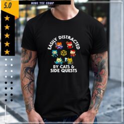 Cats easily distracted by cats and side quests Shirt