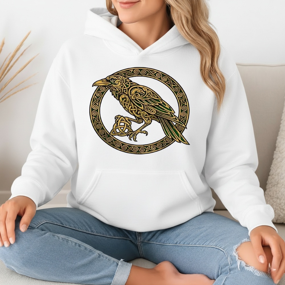 Celtic Raven Knot Northern Mythology Logo Shirt