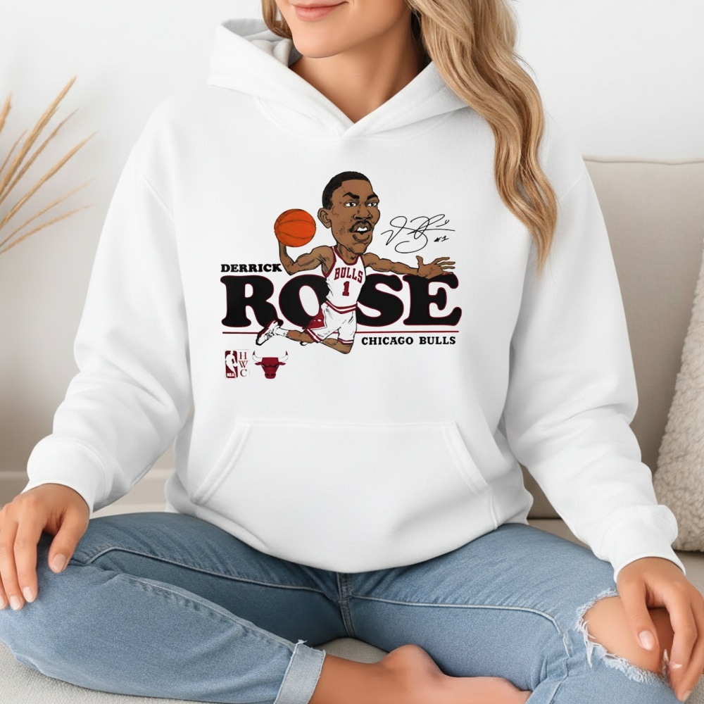 Chicago Bulls Mitchell & Ness Derrick Rose Caricature Shirt