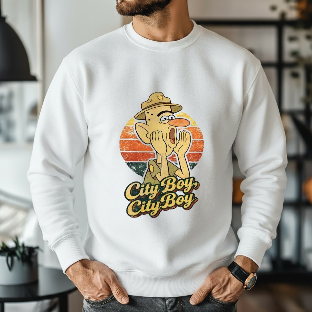 City Boy City Boy Gravity Falls Inspired Meme Vintage Shirt