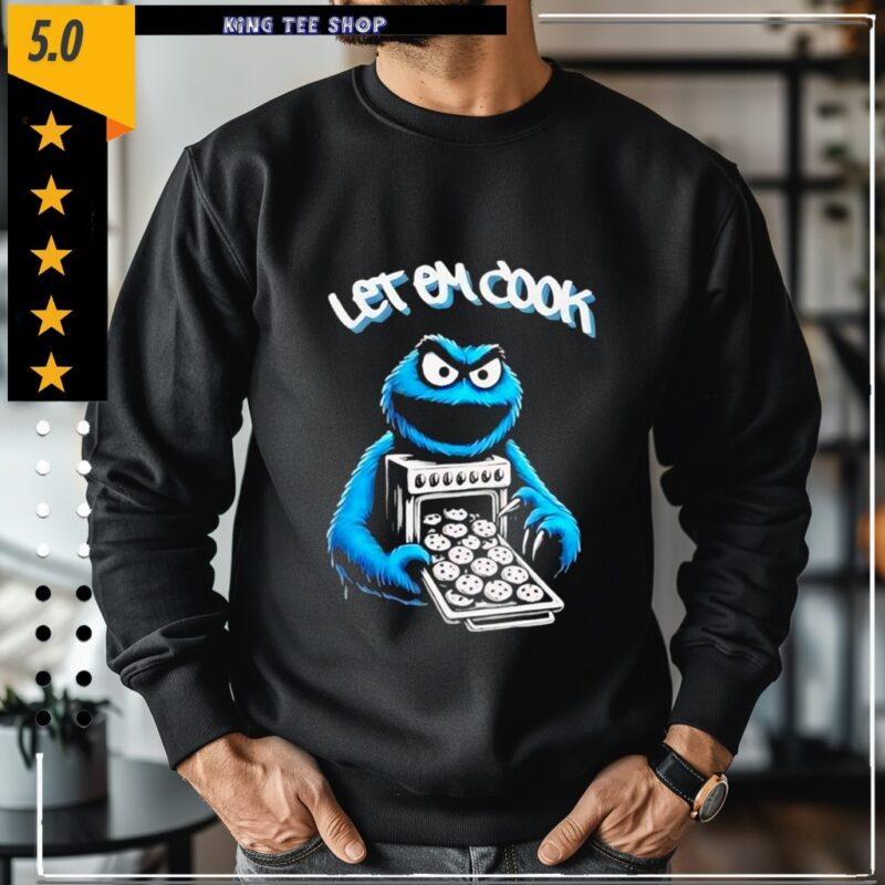 Cookie Monster let him cook_Crewneck Sweatshirt