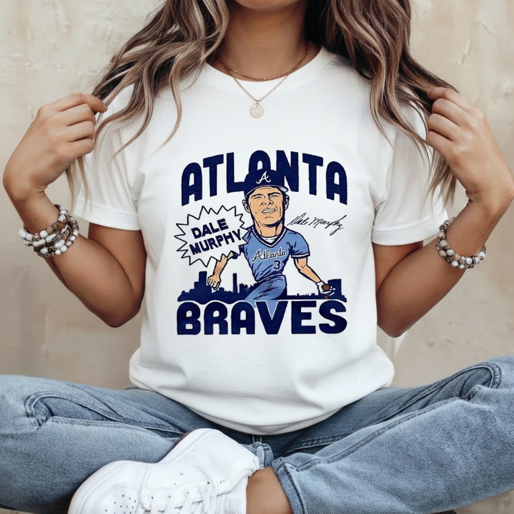 Dale Murphy Atlanta Braves Baseball Signature Caricatures Shirt